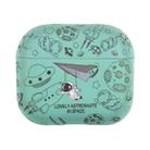 Wireless Earphone TPU Protective Case For AirPods 3(Green Paper Airplane Astronaut) - 1