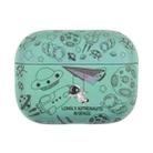 Wireless Earphone TPU Protective Case For AirPods Pro(Green Paper Airplane Astronaut) - 1