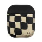 Wireless Earphone TPU Protective Case For AirPods 1 / 2(Checkerboard Smiley) - 1
