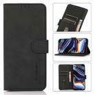 For OPPO Reno8 KHAZNEH Matte Texture Leather Phone Case(Black) - 1