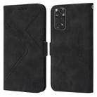 For Xiaomi Redmi Note 11 Global RFID Geometric Line Flip Leather Phone Case(Black) - 1