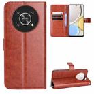 For Honor X9 5G / Magic4 Lite / X30 Crazy Horse Texture Horizontal Flip Phone Leather Case(Brown) - 1