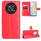 For Honor X9 5G / Magic4 Lite / X30 Crazy Horse Texture Horizontal Flip Phone Leather Case(Red) - 1