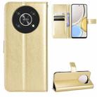 For Honor X9 5G / Magic4 Lite / X30 Crazy Horse Texture Horizontal Flip Phone Leather Case(Gold) - 1