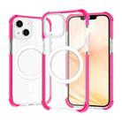 For iPhone 14 Magsafe Magnetic Acrylic Shockproof Phone Case (Rose Red) - 1