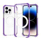 For iPhone 14 Pro Magsafe Magnetic Acrylic Shockproof Phone Case(Purple) - 1