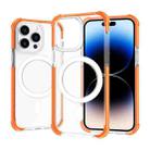 For iPhone 14 Pro Max Magsafe Magnetic Acrylic Shockproof Phone Case (Orange) - 1