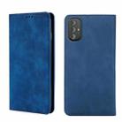 For Motorola Moto G Power 2022 Skin Feel Magnetic Horizontal Flip Leather Phone Case(Blue) - 1