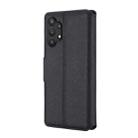 For Samsung Galaxy A32 5G MUXMA MX115 Cross Texture Oil Edge Flip Leather Phone Case(Black) - 3