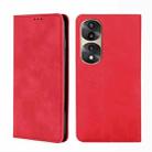 For Honor 70 Pro/70 Pro+ Skin Feel Magnetic Horizontal Flip Leather Phone Case(Red) - 1