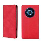 For Honor Magic3 Skin Feel Magnetic Horizontal Flip Leather Phone Case(Red) - 1