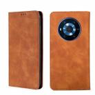 For Honor Magic3 Skin Feel Magnetic Horizontal Flip Leather Phone Case(Light Brown) - 1