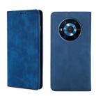 For Honor Magic3 Skin Feel Magnetic Horizontal Flip Leather Phone Case(Blue) - 1