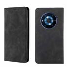 For Honor Magic3 Skin Feel Magnetic Horizontal Flip Leather Phone Case(Black) - 1