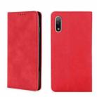 For Sony Xperia ACE II Skin Feel Magnetic Horizontal Flip Leather Phone Case(Red) - 1