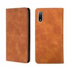 For Sony Xperia ACE II Skin Feel Magnetic Horizontal Flip Leather Phone Case(Light Brown) - 1