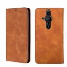 For Sony Xperia Pro-I Skin Feel Magnetic Horizontal Flip Leather Phone Case(Light Brown) - 1