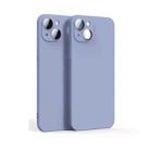 For iPhone 13 Lens Glass Film Liquid State Phone Case(Purple) - 1
