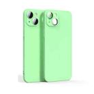 For iPhone 13 Lens Glass Film Liquid State Phone Case(Green) - 1