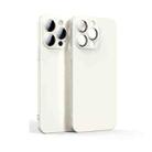 For iPhone 13 Pro Lens Glass Film Liquid State Phone Case (White) - 1