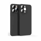 For iPhone 13 Pro Max Lens Glass Film Liquid State Phone Case (Black) - 1