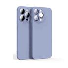 For iPhone 12 Pro Lens Glass Film Liquid State Phone Case(Purple) - 1