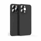 For iPhone 12 Pro Max Lens Glass Film Liquid State Phone Case(Black) - 1