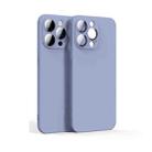 For iPhone 12 Pro Max Lens Glass Film Liquid State Phone Case(Purple) - 1