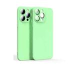 For iPhone 12 Pro Max Lens Glass Film Liquid State Phone Case(Green) - 1