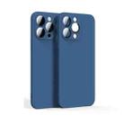 For iPhone 12 Pro Max Lens Glass Film Liquid State Phone Case(Blue) - 1