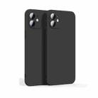 Lens Glass Film Liquid State Phone Case For iPhone 11(Black) - 1