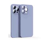 Lens Glass Film Liquid State Phone Case For iPhone 11 Pro Max(Purple) - 1