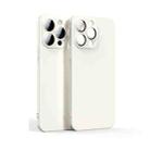 Lens Glass Film Liquid State Phone Case For iPhone 11 Pro Max(White) - 1