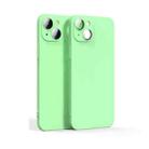 For iPhone 13 mini Lens Glass Film Liquid State Phone Case (Green) - 1