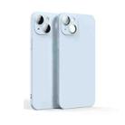 For iPhone 13 mini Lens Glass Film Liquid State Phone Case (Sierra Blue) - 1