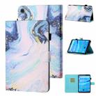 For Lenovo Tab M10 3rd Gen Coloured Drawing Stitching Smart Leather Tablet Case(Quicksand) - 1