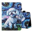 For Lenovo Tab M10 Plus 10.6 3rd Gen 2022 Coloured Drawing Stitching Smart Leather Tablet Case(Dog) - 1