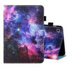 For Lenovo Tab M10 3rd Gen Coloured Drawing Stitching Smart Leather Tablet Case(Starry Sky) - 1