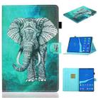 For Lenovo Tab M10 Plus 10.6 3rd Gen 2022 Coloured Drawing Smart Leather Tablet Case(Elephant) - 1