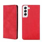 For Samsung Galaxy S22 5G Skin Feel Magnetic Horizontal Flip Leather Phone Case(Red) - 1