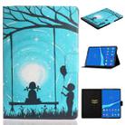 For Lenovo Tab M10 Plus 10.6 3rd Gen 2022 Voltage Coloured Drawing Smart Leather Tablet Case(Lovers) - 1