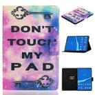 For Lenovo Tab M10 Plus 10.6 3rd Gen 2022 Voltage Coloured Drawing Smart Leather Tablet Case(Dont Touch Me Pad) - 1