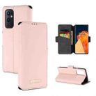 For OnePlus 9 Pro MUXMA MX115 Cross Texture Oil Edge Flip Leather Phone Case(Pink) - 1