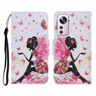 For Xiaomi 12 Lite Colored Drawing Pattern Flip Leather Phone Case(Dancing Girl) - 1