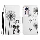 For Xiaomi 12 Lite Colored Drawing Pattern Flip Leather Phone Case(Dandelion) - 1