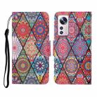 For Xiaomi 12 Lite Colored Drawing Pattern Flip Leather Phone Case(Diamond Totem) - 1