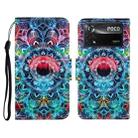 For Xiaomi Poco X4 Pro 5G Colored Drawing Pattern Flip Leather Phone Case(Mandala) - 1