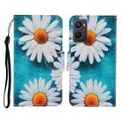 For OPPO A96 4G / Realme 9i Colored Drawing Pattern Flip Leather Phone Case(Daisy) - 1