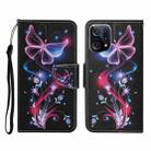 For OPPO Find X5 Pro Colored Drawing Pattern Flip Leather Phone Case(Fluorescent Butterfly) - 1
