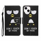 For OPPO Find X5 Pro Colored Drawing Pattern Flip Leather Phone Case(Penguin) - 1